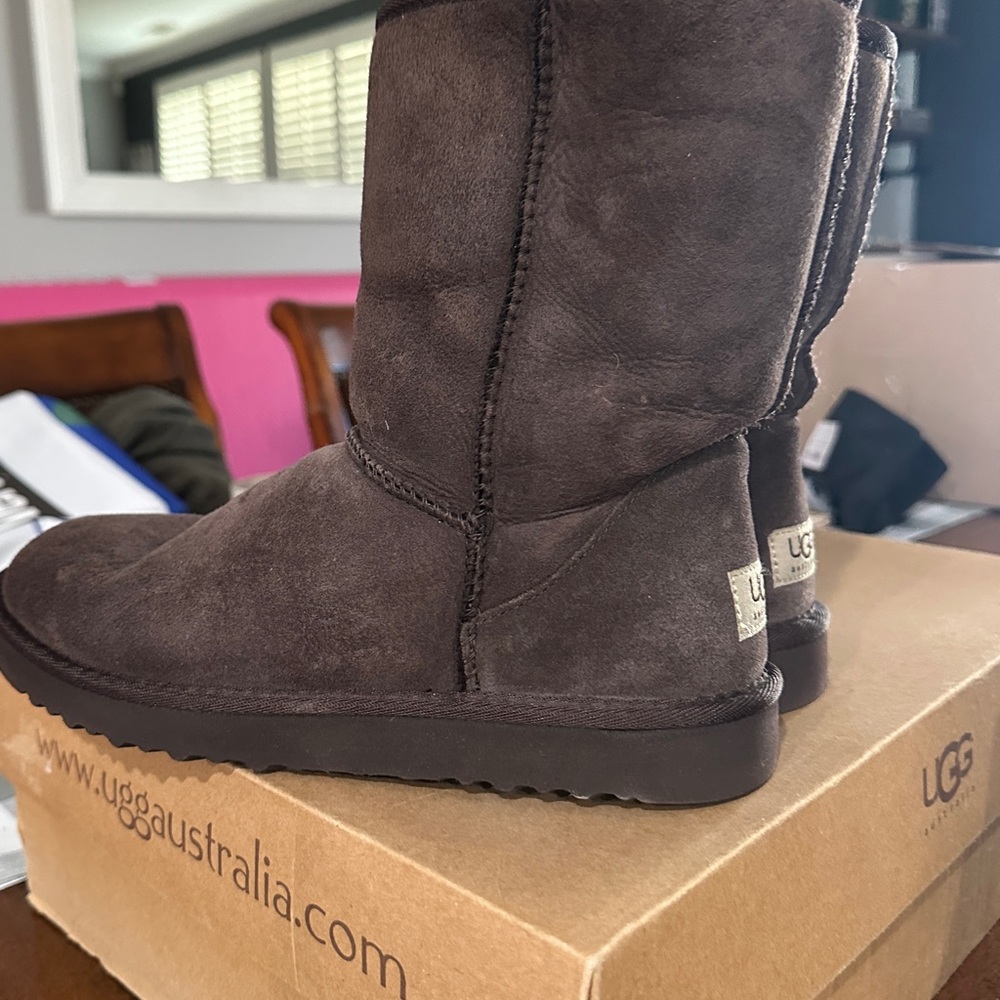 UGG Chocolate Suede Boots